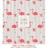 Flamingo And Starfish Bathroom Waterproof Fabric Shower Curtain For A Seaside-Themed Bathroom Decor