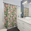 Flamingo Bathroom Shower Curtain Summer Decor Fabric For A Relaxing Bath Time With Fun And Vibrant Print