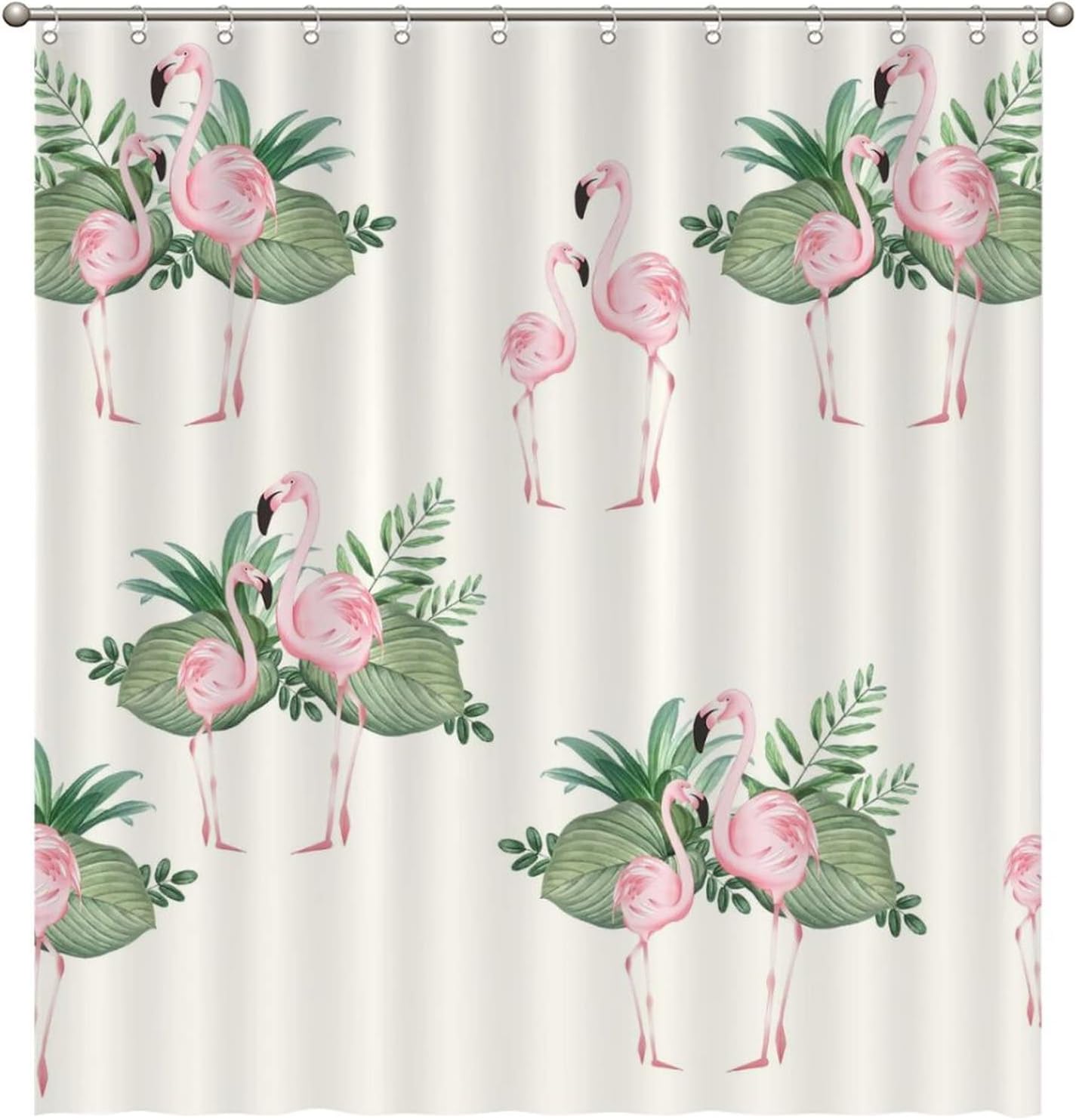 Flamingo Bathroom Shower Curtainummer Decor Fabric For A Hotel Bathroom Bath Tub With Water Repellent