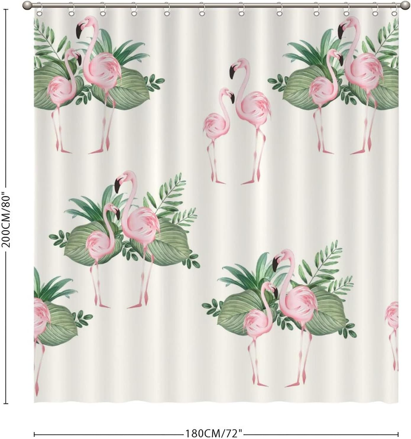 Flamingo Bathroom Shower Curtainummer Decor Fabric For A Hotel Bathroom Bath Tub With Water Repellent