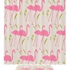 Flamingo Floral Vintage Shower Curtain - Feminine And Chic Bathroom Accessory