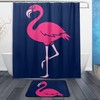 Flamingo Full Size Shower Curtain, Waterproof Bathroom Decor