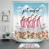 Flamingo Fun Water-Repellent Shower Curtain