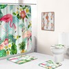 Flamingo In Love Shower Curtain