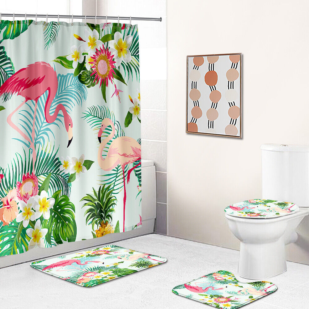 Flamingo In Love Shower Curtain