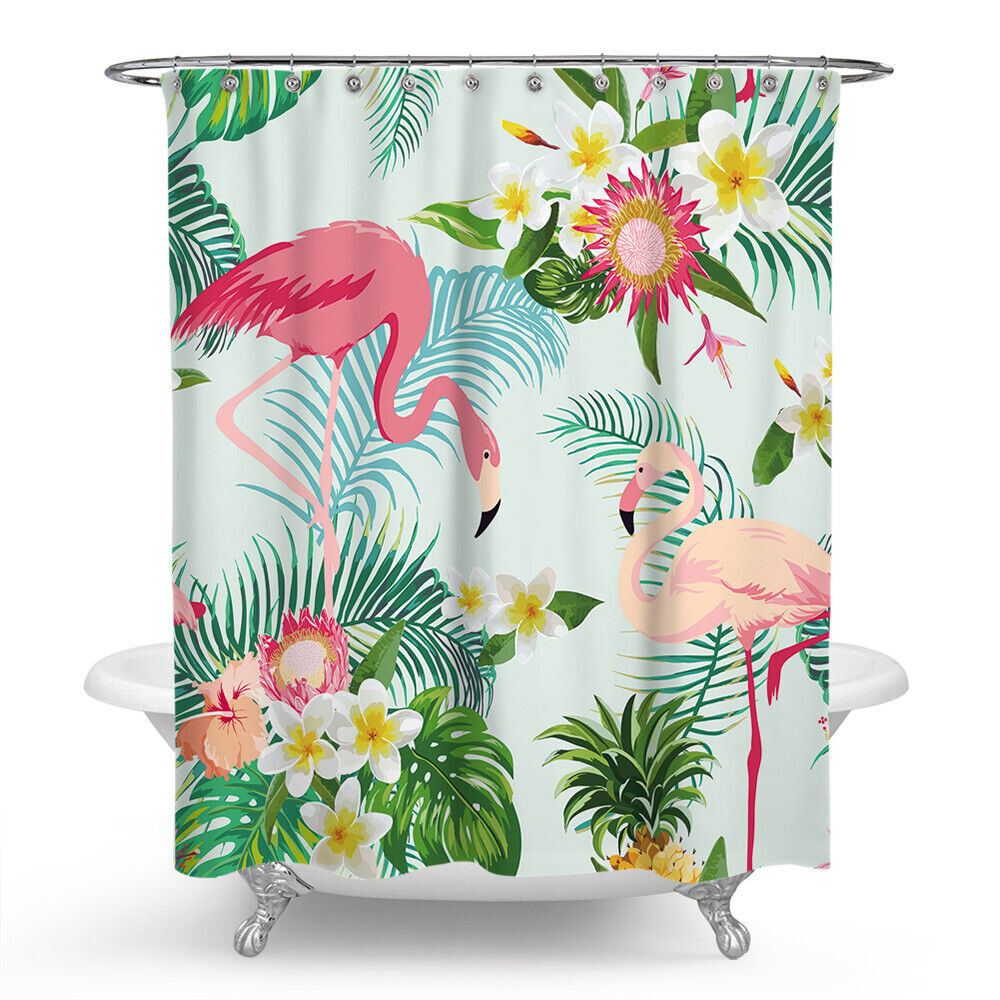 Flamingo In Love Shower Curtain - Image 2
