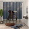Flamingo Legs Waterproof Shower Curtain Set With Charming Design