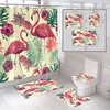Flamingo Shower Curtain For Tropical-Themed Bathrooms