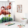 Flamingo Sunset Bath Decor Curtain