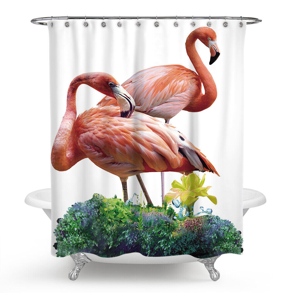 Flamingo Sunset Bath Decor Curtain - Image 2