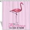 Flamingo Watercolor Painting Shower Curtain - Colorful Designer Bathroom Decor by WengBeauty