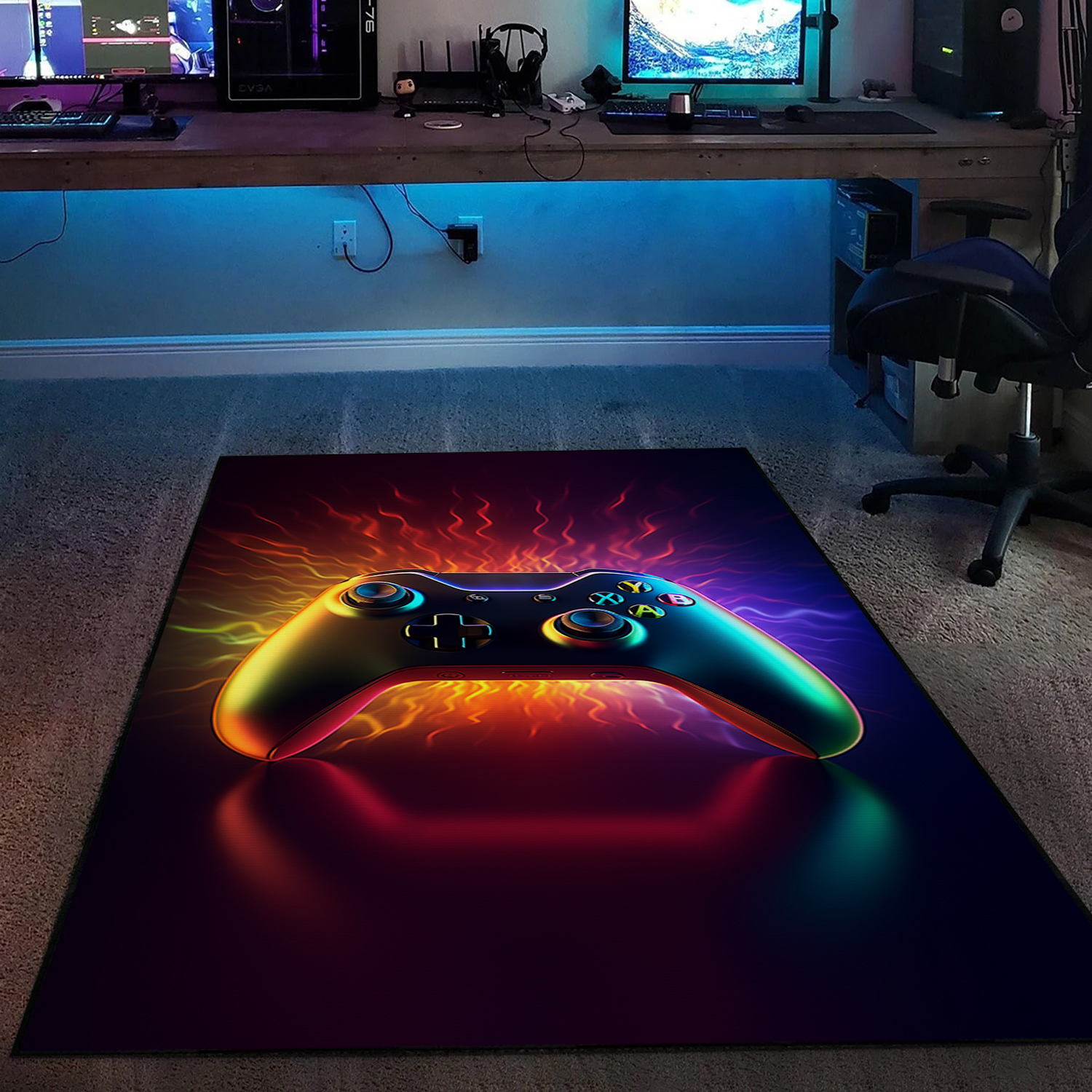 Floor Rugs for Living Room - Personalized Gaming Rugs for Boys Bedrooms - Image 2