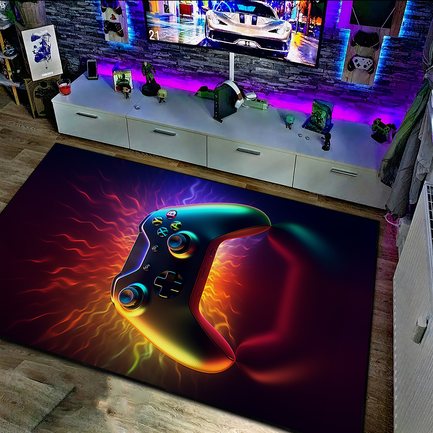 Floor Rugs for Living Room - Personalized Gaming Rugs for Boys Bedrooms - Image 3