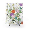Floral Abstract Hand-Drawn Pattern Shower Curtain - Modern Bathroom Must-Have