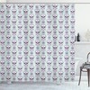 Floral Damask Skulls Geometric Pattern Shower Curtain For Modern Bathroom Decor