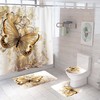 Floral Design Shower Curtains With Butterfly Motifs - Great For Nature-Inspired Bathroom Decor