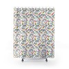 Floral Dinosaur Bones All Over Print Shower Curtain For A Whimsical And Playful Bathroom