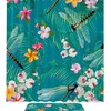 Floral Dragonflies Palm Tree Leaves Pattern Shower Curtain For Nature Lover Bathroom Decor