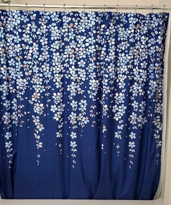 Floral Fabric Shower Curtain Perfect for Adding a Classic Touch to Your Bathroom Decor 