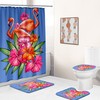 Floral Flamingo Shower Curtain For A Feminine Bathroom