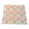 Floral Flower Cotton Fabric Shower Curtain With Hooks: Vintage Bath Accessory