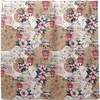 Floral Flowers and Owl Shower Curtain Modern Home Bathroom Hotel Spa Decorations Waterproof Fabric