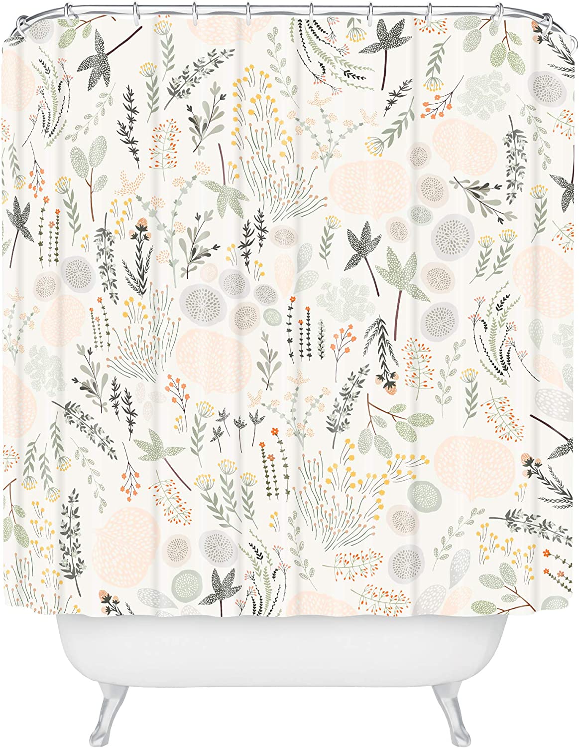 Floral Goodness Shower Curtain By Iveta Abolina For A Floral-Chic Bathroom.