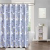 Floral Llama Shower Curtain With Watercolor Design