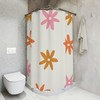 Floral Pattern Shower Curtain - Chic and Elegant Bathroom Decor