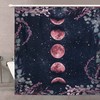 Floral Phases of the Moon Shower Curtain for a Feminine Bathroom Decor