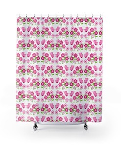 Floral Pink Girl Butterfly Bathroom Decor - Ideal For Nature-Inspired Bathroom Decor