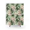Floral Rainforest Orchid Shower Curtain for Nature-Inspired Bathroom Decor
