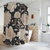 Floral Shower Curtain with Hydrangea, Rose, and Peony, 72x72 - Decorative Bathroom Curtains