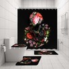 Floral Skull Shower Curtain For Edgy And Unique Bathroom Decor