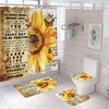 Floral Sunflower Shower Curtain for a Soft and Feminine Bathroom 