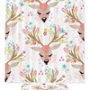 Floral Watercolor Deer Pattern Shower Curtain - Add A Touch Of Elegance To Your Bathroom