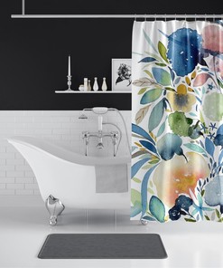 Floral Watercolor Print Garden Flowers Iv Shower Curtain - Refreshing Bathroom Decor