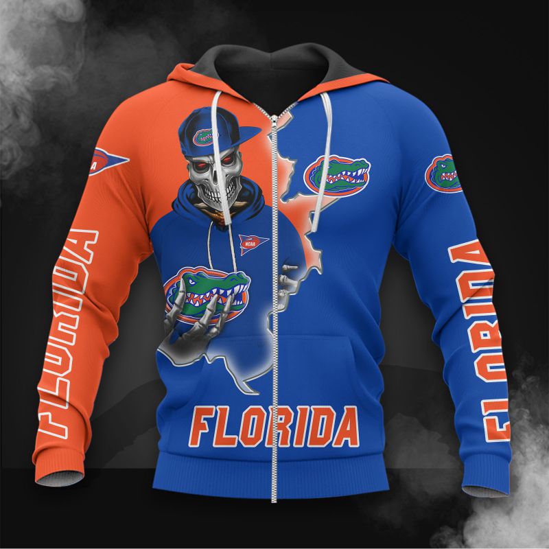 Florida A&M Rattlers All Over Print 3D Skull Hoodie For Fans