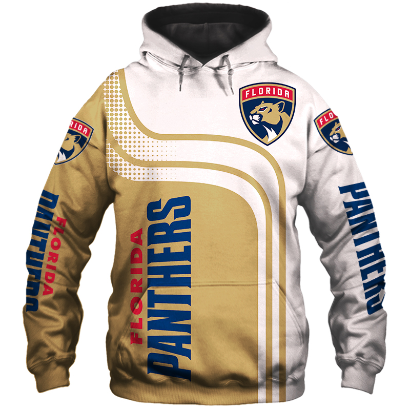 Florida Panthers All Over Print Zip Hoodie Pullover For Fans