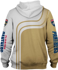 Florida Panthers All Over Print Zip Hoodie Pullover For Fans