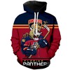 Florida Panthers Mascot All Over Print 3D Hoodie For Fans