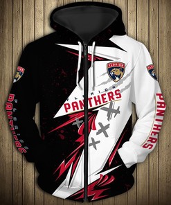Florida Panthers Thunder Design All Over Print 3D Pullover Hoodie