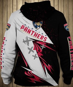 Florida Panthers Thunder Design All Over Print 3D Pullover Hoodie