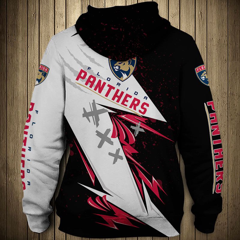 Florida Panthers Thunder Design All Over Print 3D Pullover Hoodie