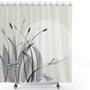 Flourishing Nature Dragonflies On Flowers Dragonfly Shower Curtain, Cloth Fabric Bathroom
