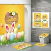 Flower And Rabbit Easter Shower Curtain