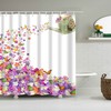 Flower Butterfly Shower Curtain - Cute Design With Flowery Style For A Soft And Soothing Bathroom Look