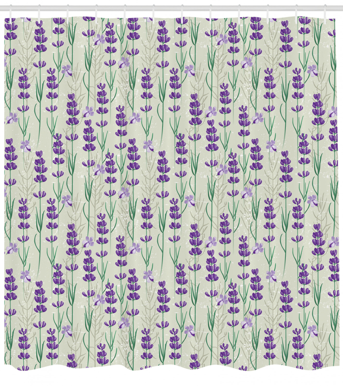 Flower Field Herbs Botanical Leaf Shower Curtain - Image 4