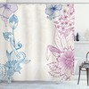 Flower Field Spring Art Print Floral Shower Curtain, Create A Relaxing Bathroom Atmosphere 