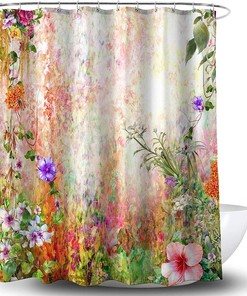 Flower Garden By Gustav Klimt Shower Curtain For An Artistic Bathroom